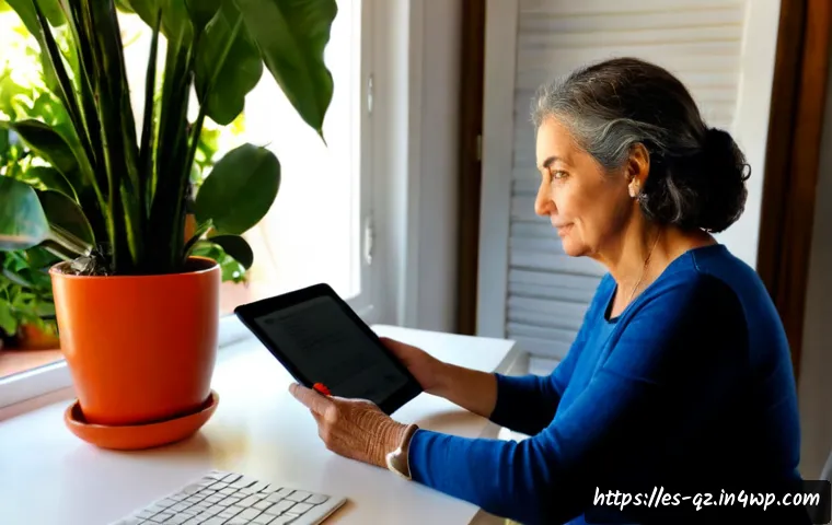 인지능력 증강을 위한 혁신적 접근법 - Photorealistic scene of an older Spanish-speaking woman using a tablet with a simple memory-training...